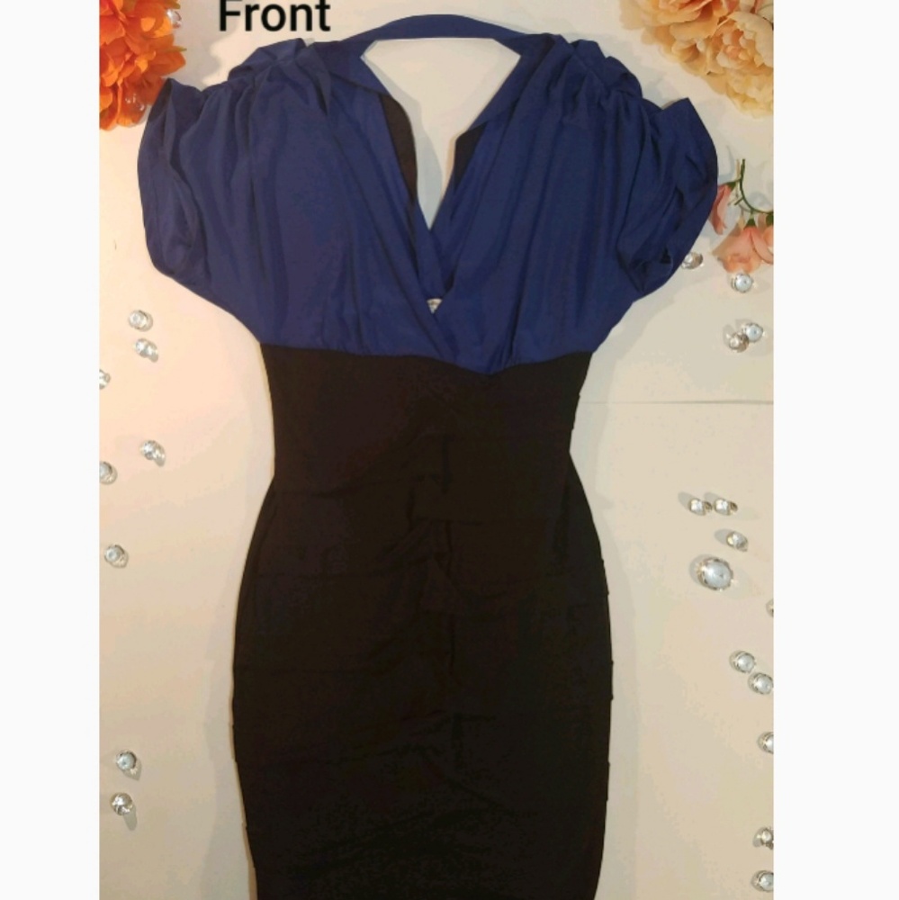 Black and Blue Dress from Charlotte Russe